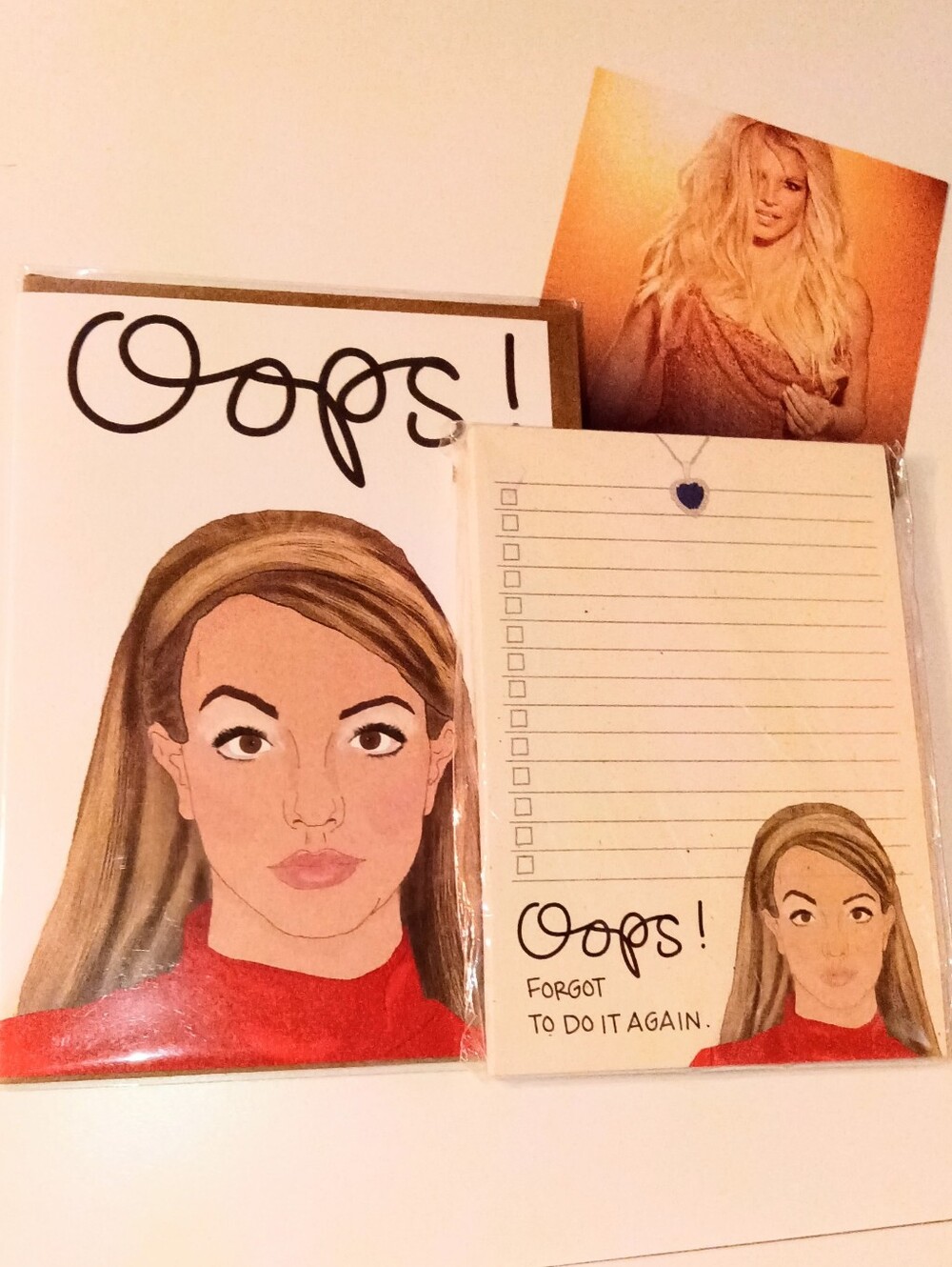 Britney Spears Notepad And Card Lot